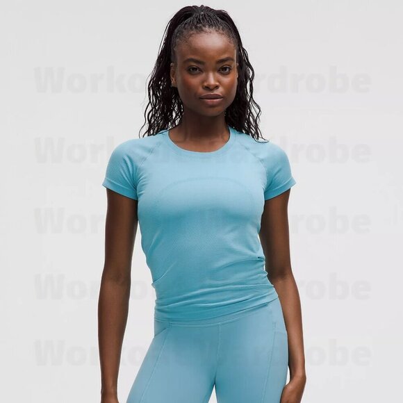 lululemon athletica Tops - Swiftly Tech Short-Sleeve Shirt 2.0 (Waist Length) - Washed Blue